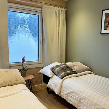 Arctic Luxury Log House With The River View Villa Rovaniemi
